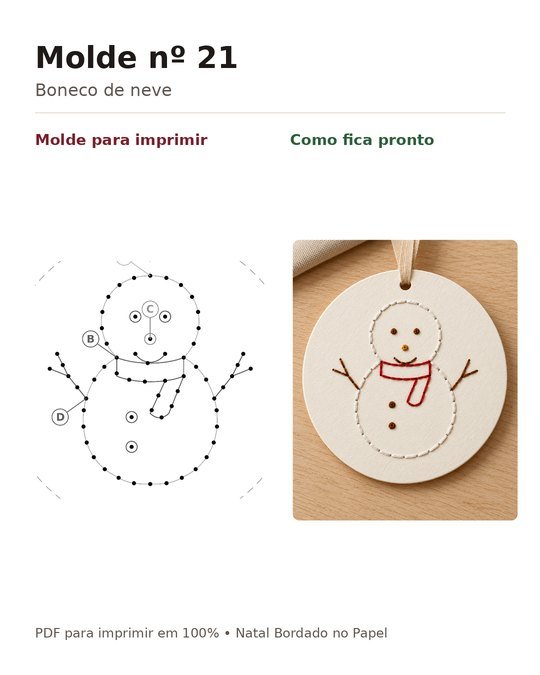Molde nº 21, Boneco de neve