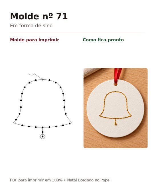 Molde nº 71, Em forma de sino