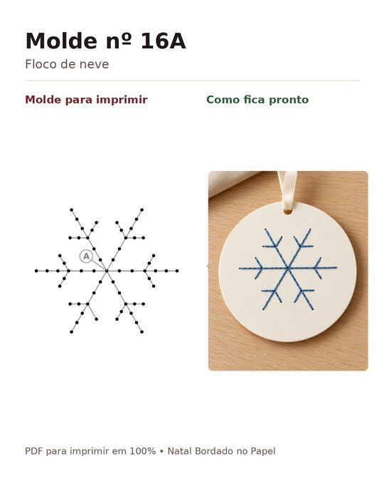 Molde nº 16A, Floco de neve