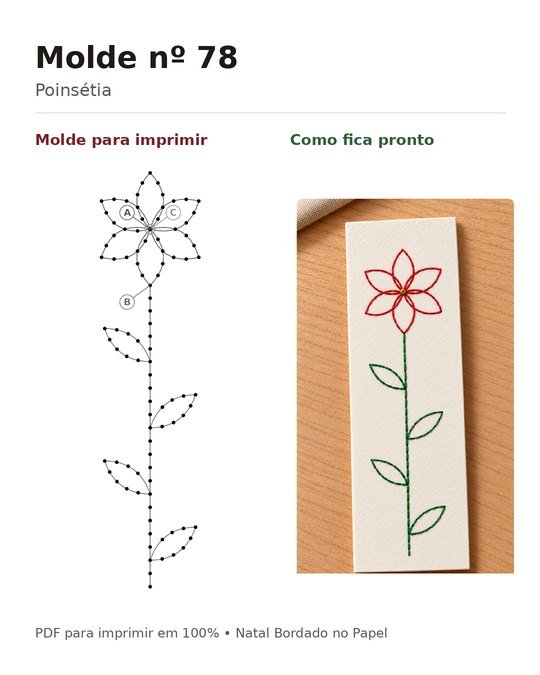 Molde nº 78, Poinsétia